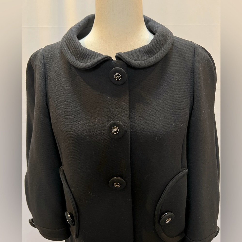Vintage y2k Anya Hindmarch virgin wool silk coat size M